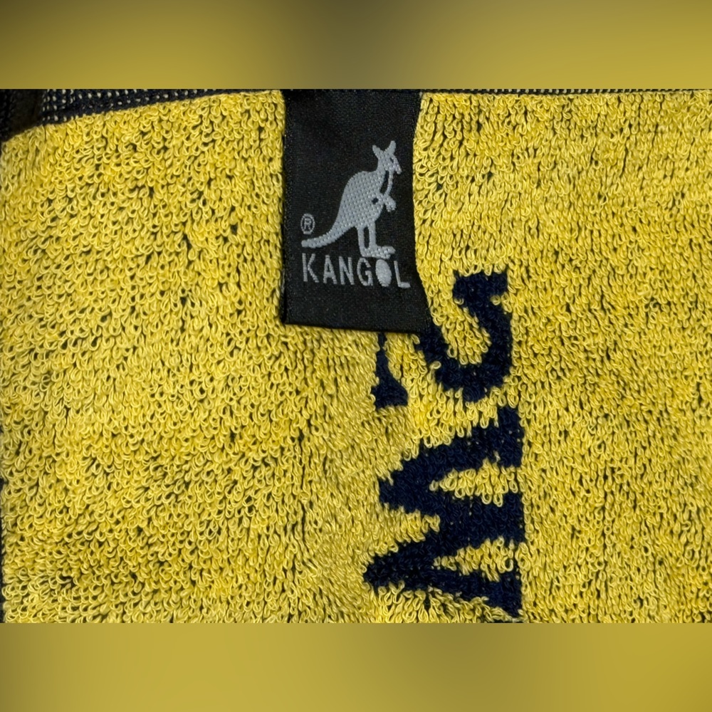 The Old Course St Andrews Scotland Golf Towel Blue & Yellow 100% Cotton Terry - Picture 6 of 6